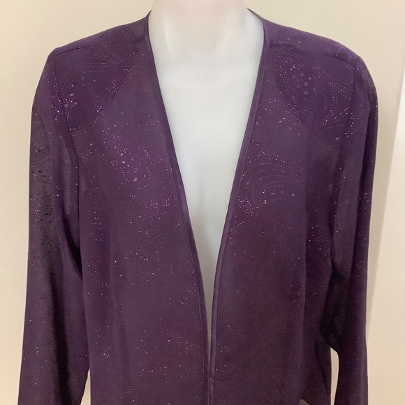 Purple Beautiful shimmery topper L 38-39:bust - Picture 2 of 10